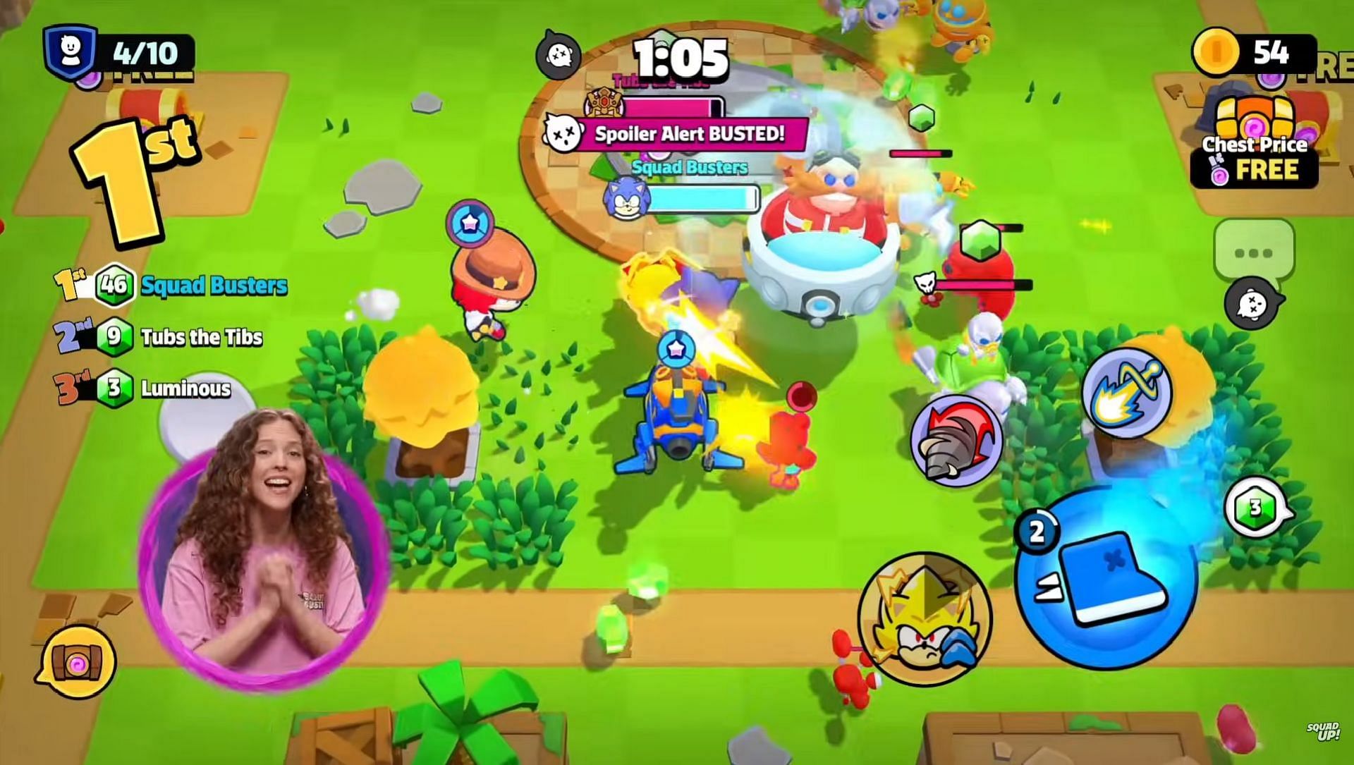 Dr. Eggman arrives in Squad Busters (Image via Supercell)